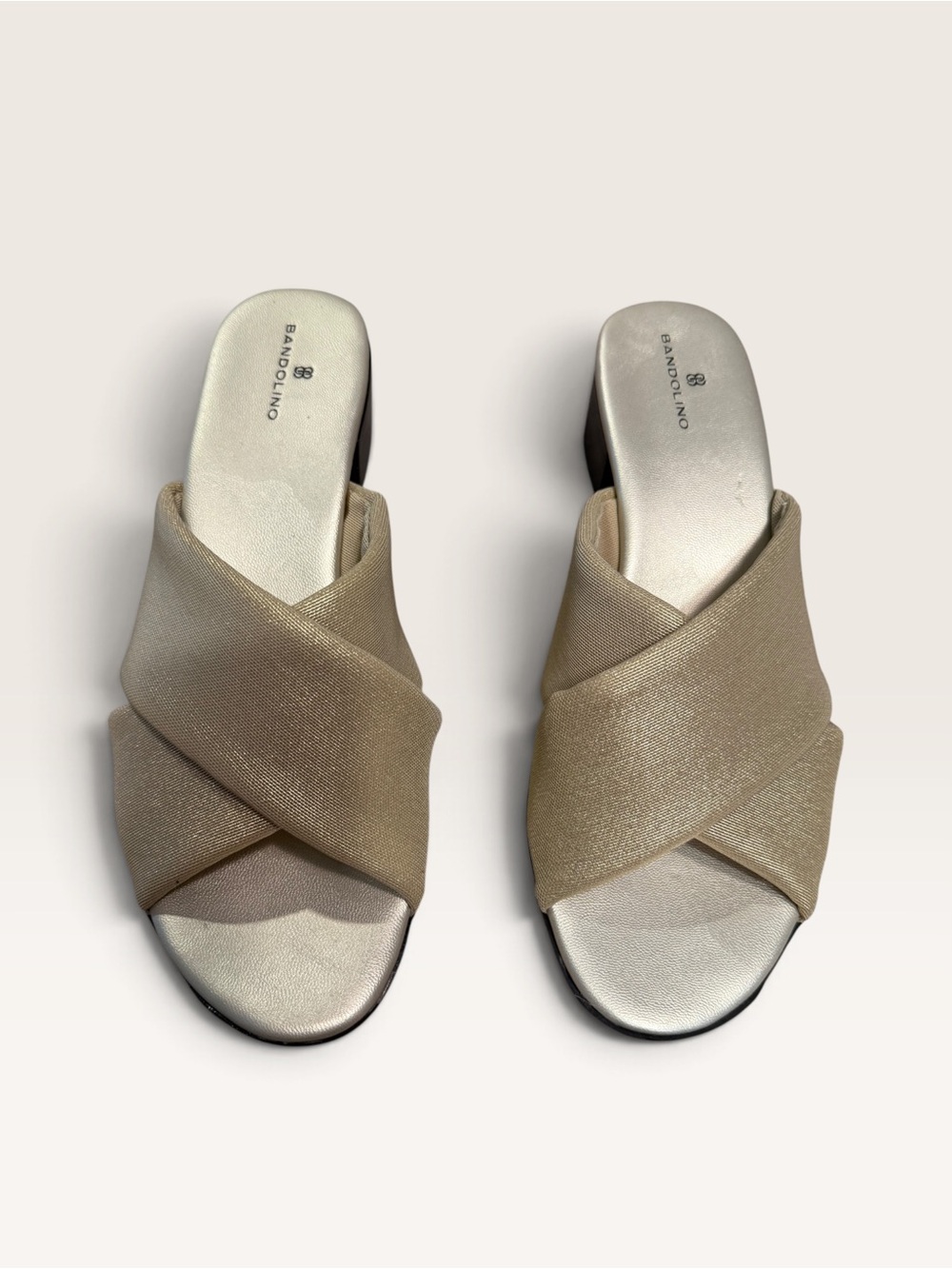 Bandolino Twisted Crossover Slide in Tan - Picture 7 of 8